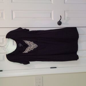 Black Short sleeved Sonoma Dress